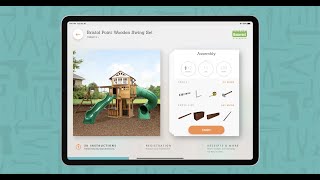 How to assemble the Bristol Point Wooden Swing Set with 3D Intelligent Instructions!