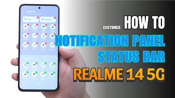 How to Edit Notification Panel Shortcuts | Status bar on Realme 14 5G