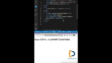 OTP generation in Javascript #shorts #javascript #reactjs