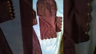 Latest Brown Co-ord Set Design | Kurti and Pant Cutting and Stitching#fashion shorts#dress#co-ord