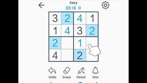 Sudoku 4x4 only UAC 1 1 1227