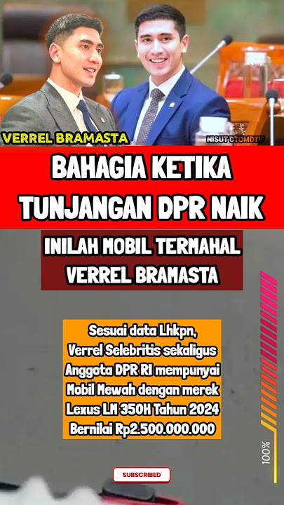 Inilah Mobil Termahal Verrel Bramasta Dpr Ri #harta #verrelbramasta #dpr