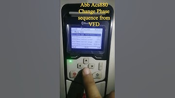 ABB ACS880 How to change Phase sequence from Vfd, how to change Motor direction from vfd,