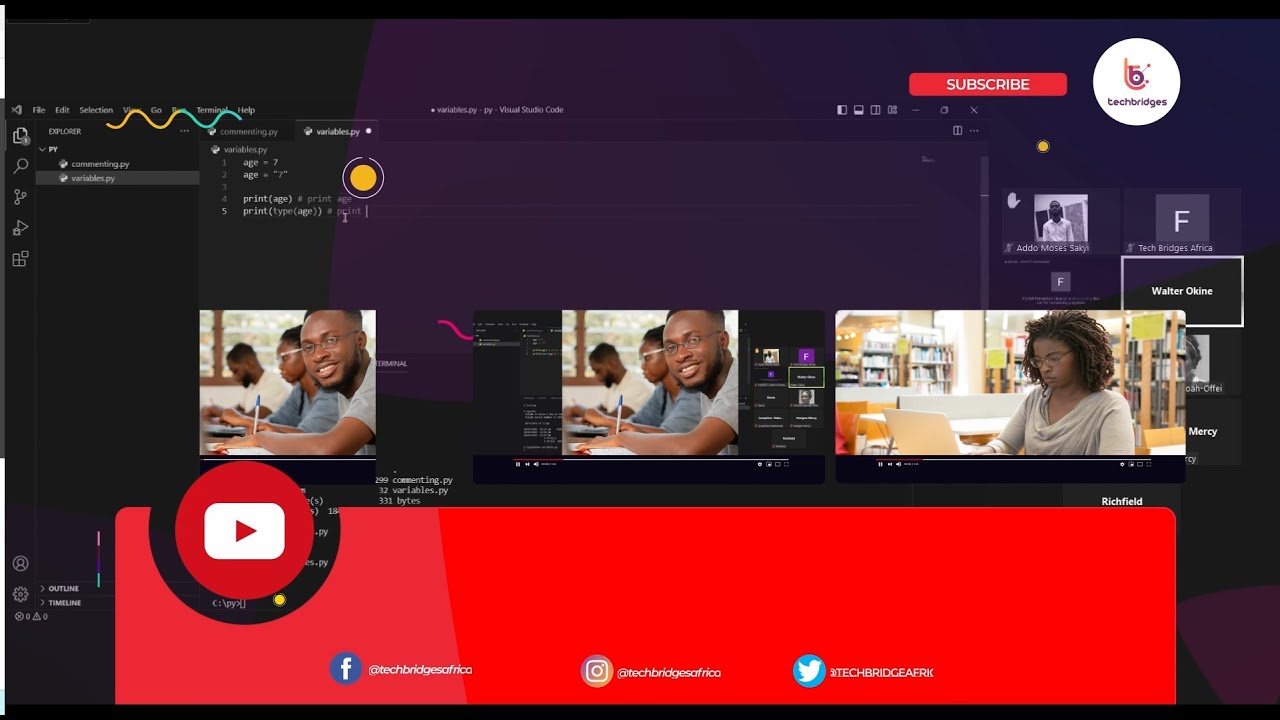 Python Training Week 1 - Getting Started | Tech Bridges Africa - YouTube