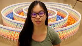 THE AMAZING TRIPLE SPIRAL 15,000 DOMINOES REVERSE IT