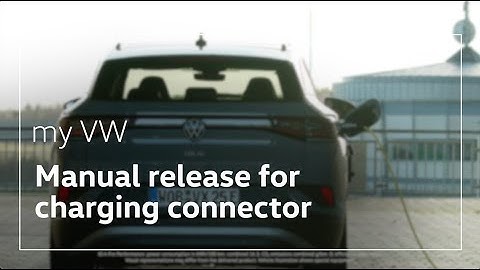 How to manually release your Volkswagen ID. charging connector - Volkswagen Easy To Understand