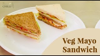 Veg mayonnaise sandwich | vegetable mayo recipe in hindi