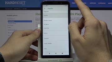 How to Change Language in MOTOROLA E6 Play