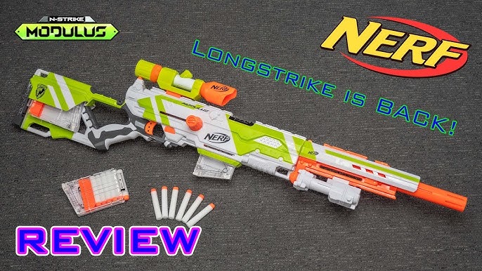 NERF Gun Longshot CS-6 N-Strike Icon Series - 3 in 1 Sniper Toy Blaster -  New