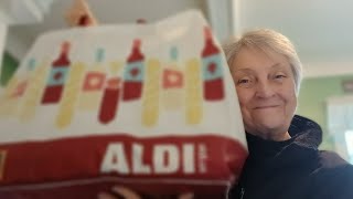 WEEKLY ALDI HAUL-JUST $12.00 LEFT, HOW MUCH DID I SPEND? #aldigroceryhaul