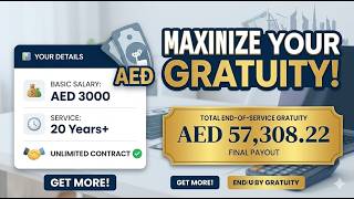 Online Gratuity Calculator UAE 2026 (MOHRE Updated)