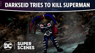 Justice League Unlimited - Darkseid Tries to Kill Superman | Super Scenes | DC