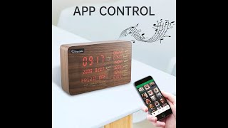 Wooden quran speaker Azan clock SQ600 as a ramadan gift for muslim screenshot 4