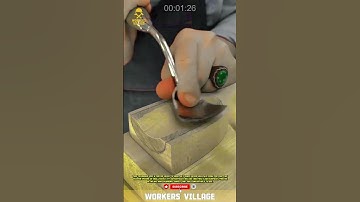 **“Curved Gouge for Spoon Carving”** #innovation #tools #woodworking #craftsmanship  #workersvillage