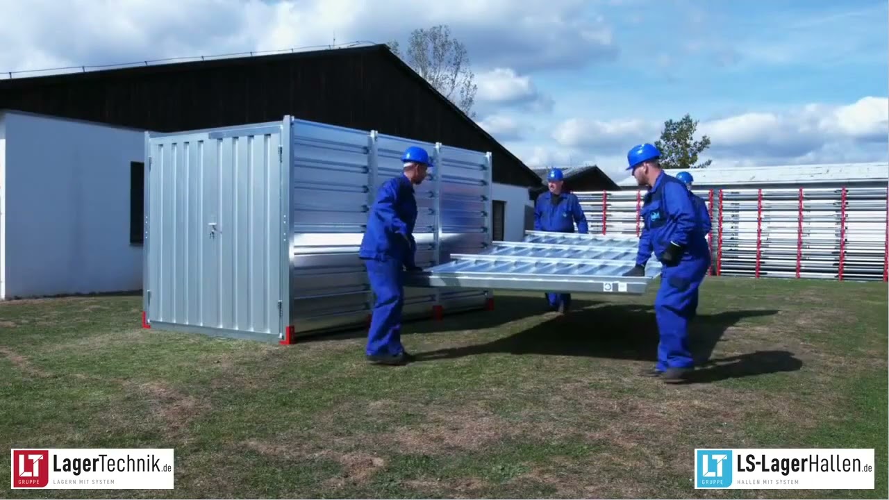 Materialcontainer Montageanleitung: Lagercontainer schnell aufbauen (B2B) | Lagertechnik.de