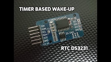 RTC module DS3231 timer based wake-up of ESP8266, nodeMCU, arduino
