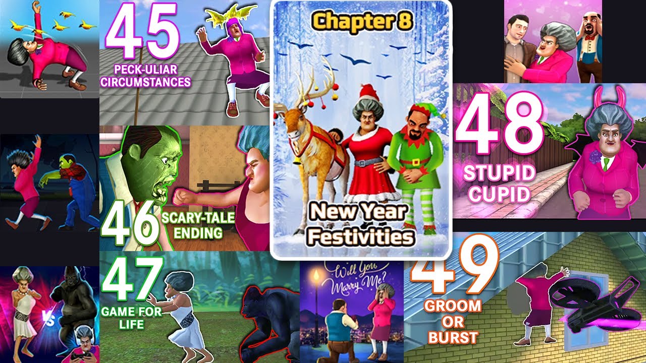 Scary Teacher 3D - Chapter 8 New Year Festivities - FULL Gameplay with Tips