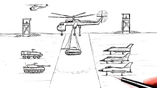 How to draw a Military Base