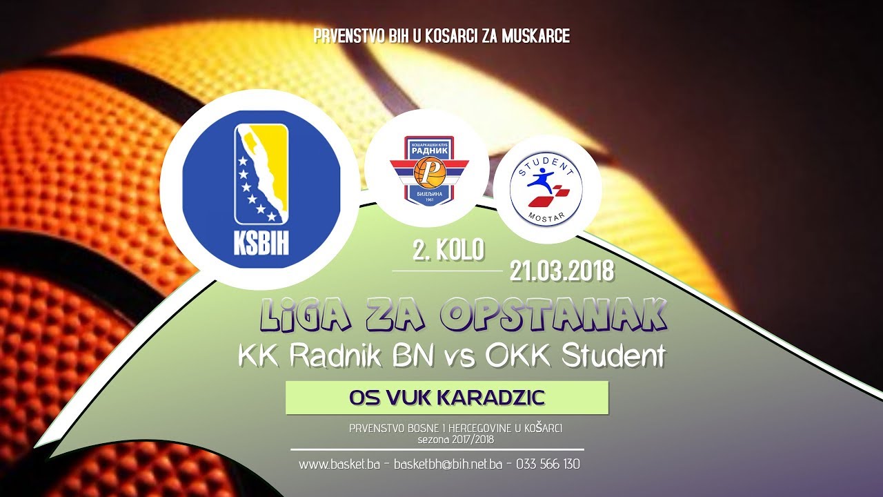 Radnik Bn Vs Student 2 Kolo Ksbih Liga Za Opstanak 17 18 Youtube Radnik Bn Vs Student 2 Kolo Ksbih Liga Za Opstanak 17 18 Youtube