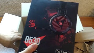 Обзор Наушники A4Tech Bloody G530 Grey из Rozetka, распаковка и тест