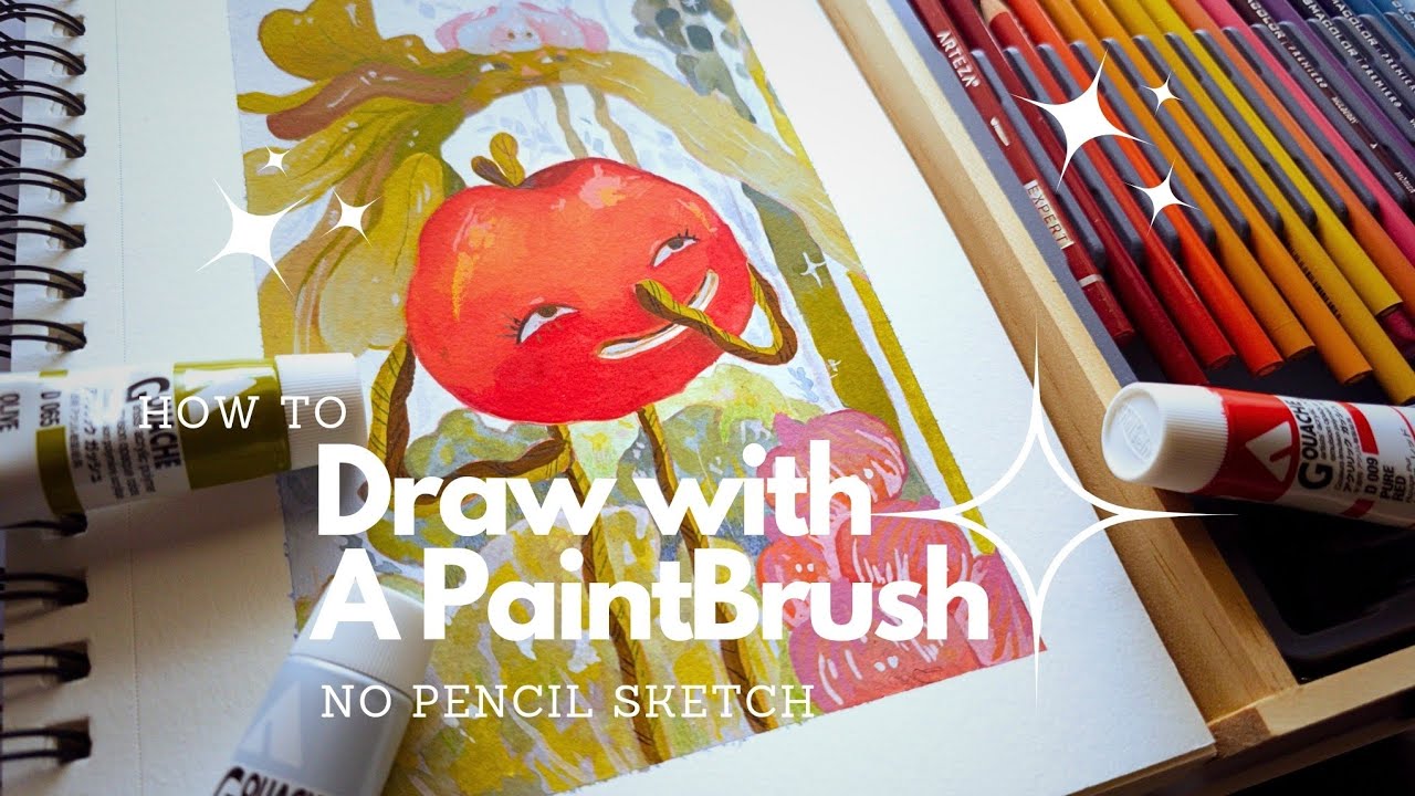 Art Vlog Paint with Me ~ Step by Step Art Tutorial How to do an ...