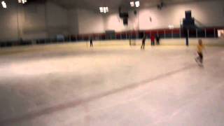 spread eagle into double axel.