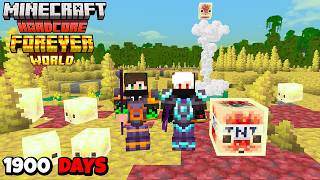 We Survived 1900 Days In Forever World In Minecraft Hardcore !