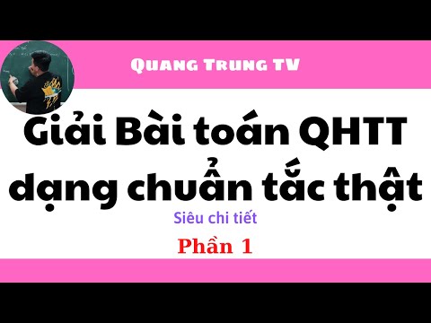 Video Toán Kinh Tế 1: Cách giải Bài toán Quy hoạch tuyến... - youtube