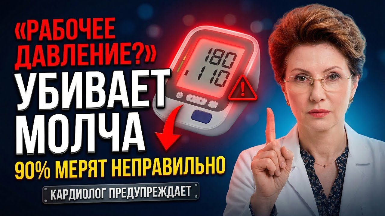 📍Самое ОПАСНОЕ давление | 90% людей измеряют давление НЕПРАВИЛЬНО! КОРВАЛОЛ — выбросьте немедленно!