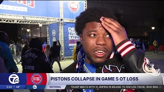 Pistons fans react after heartbreaking overtime loss to Cavaliers