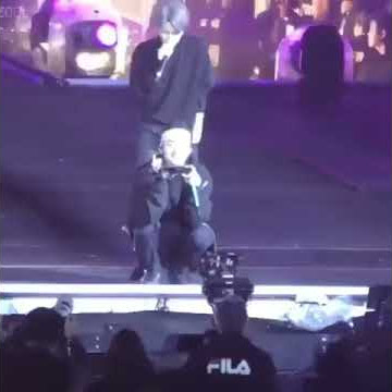 (191027) Jimin saved V from falling in Love yourself, Speak Yourself final concert.