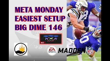 MADDEN 20 META MONDAY #6 - BIG DIME 146 BLITZ SCHEME - FAST SETUP- CONFUSE OPPONENT