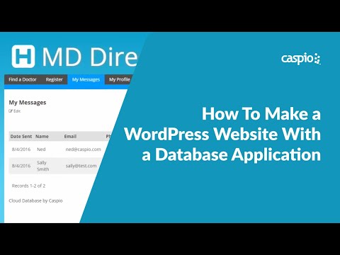 How To Make a WordPress Website With a Database Application