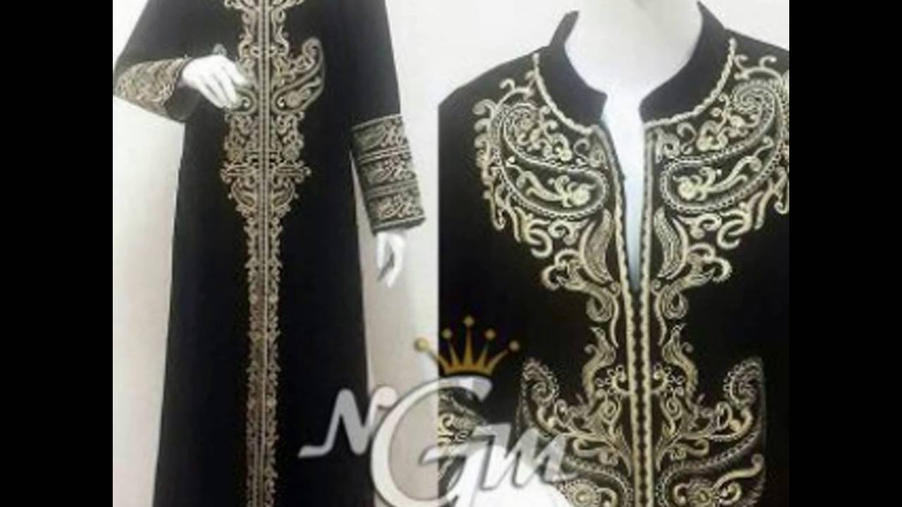 0818 0816 3632 Jual Baju Gamis Hitam Bordir Elegan Youtube