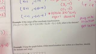 Composite Transformations  Domain and Range