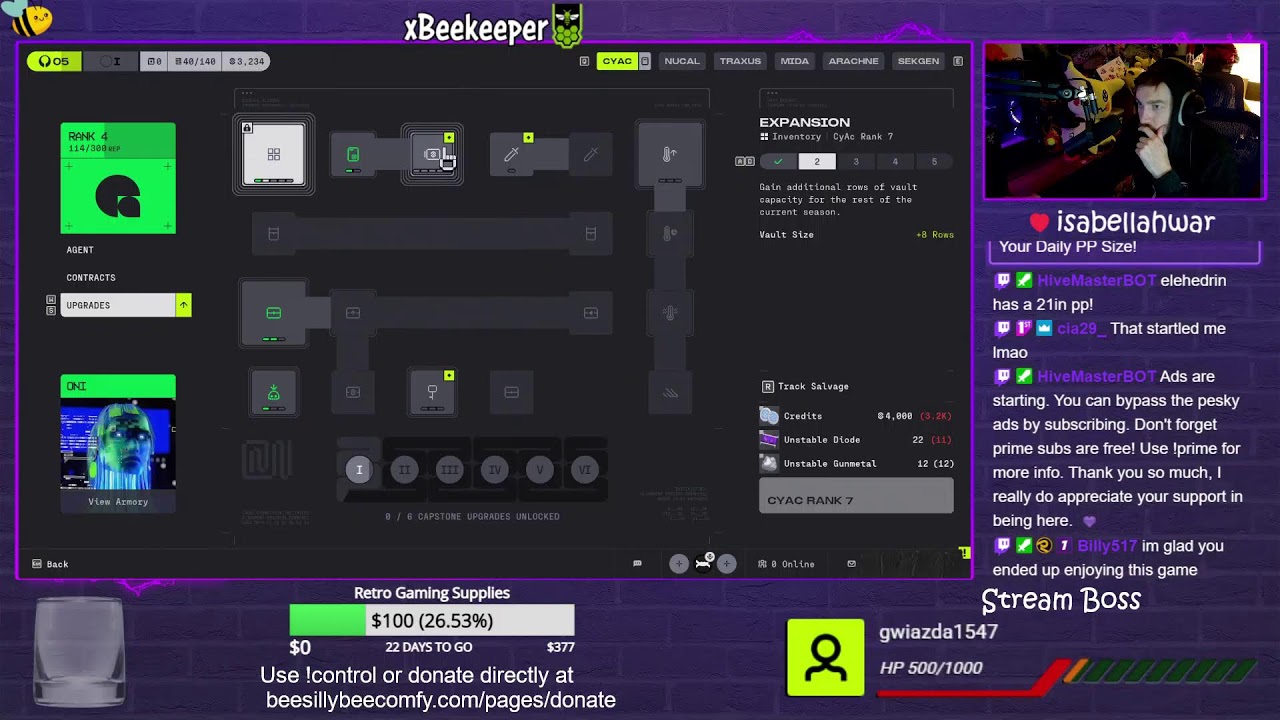 Sick...bleh (!Starforge !gfuel) 2/28/26