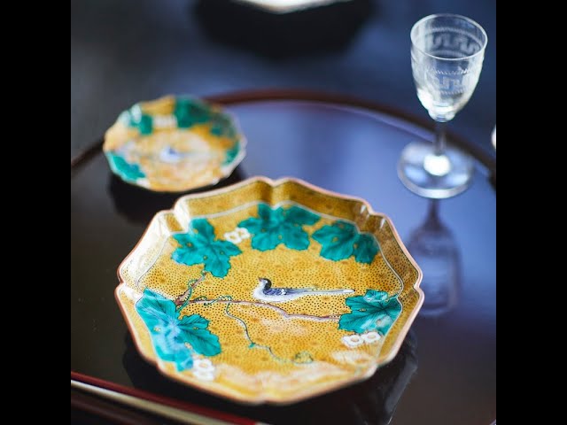 大人気，低価 三ツ井為吉 九谷焼3号小皿（単品）吉田屋小鳥