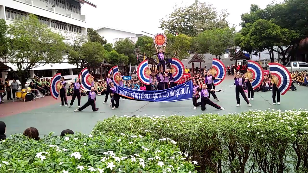 เชียร์ลีดเดอร์สีม่วง cmvc  เปิดตัววันแรก 2018