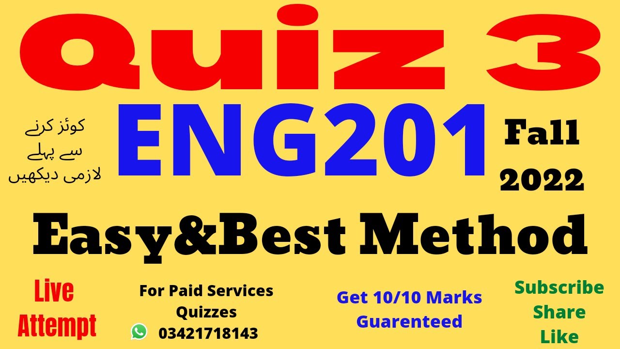 ENG201 Quiz 3 fall 2022|Eng201 quiz no 3 2022|eng201 quiz 3 solved 2022|eng 201 quiz 3 solution 2022