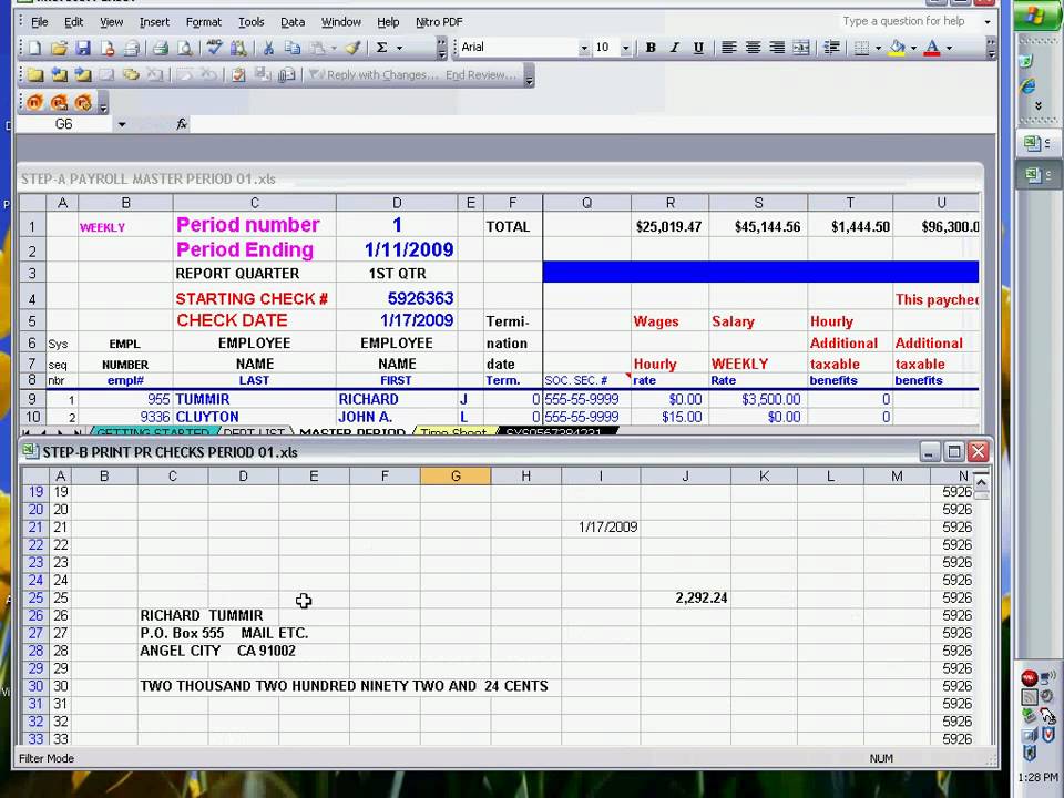 payroll-checks-using-excel-ready-to-print-youtube