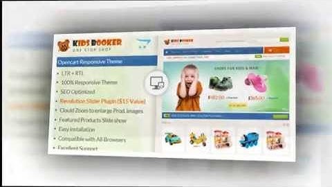 Kids Bookers Responsive Opencart Theme - Video ServerThemes.Net