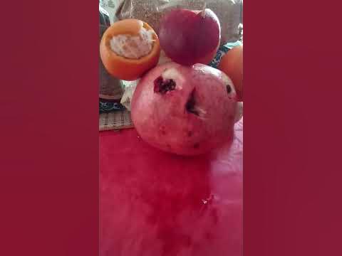 Сказочный зверек из фруктов. - YouTube