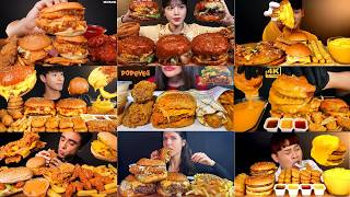 Ultimate Fast Food ASMR Mukbang | Giant Burgers, Crispy Chicken & Cheesy Big Bites 🧀