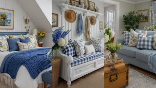 Affordable Blue Farmhouse Cottage Décor Ideas | Budget-Friendly Cozy Home Makeove screenshot 1