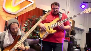 Hadrien Feraud and Federico Malaman at GruvGear Booth (Namm 2015) chords