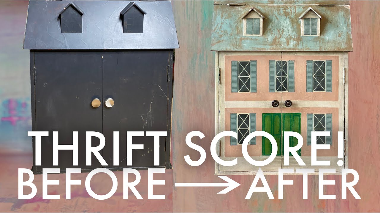 TRASH TO TREASURE : $10 DOLLHOUSE CABINET : Adventuring Family of 11 TRASH TO TREASURE : $10 DOLLHOUSE CABINET : Adventuring Family of 11