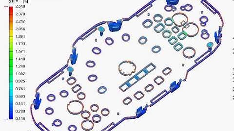 Moldex3D Packing Volumetric Shrinkage - Iso-surface