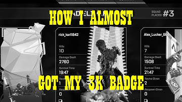 Apex Legends | How I ALMOST got my 3k badge | Funny vibes