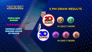 [LIVE] PCSO 5:00 PM Lotto Draw - May 09, 2024