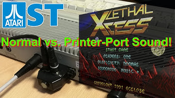 Atari ST, Lethal Xcess, normal vs. Printer-Port Sound! (Real Hardware)
